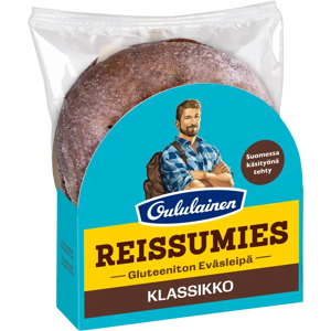 Oululainen Reissumies Gluteeniton Eväsleipä Klassikko 160g Oululainen Reissumies Gluteeniton Eväsleipä Klassikko 160g