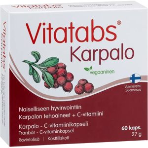 Vitatabs Karpalo karpalo-C-vitamiinikapseli 60 kaps Vitatabs Karpalo karpalo-C-vitamiinikapseli 60 kaps