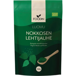 Foodin Nokkosen lehtijauhe, luomu 150g Foodin Nokkosen lehtijauhe, luomu 150g