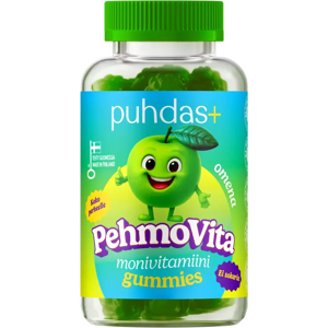 Puhdas+ PehmoVita Omena monivitamiini gummies 75 kpl Puhdas+ PehmoVita Omena monivitamiini gummies 75 kpl