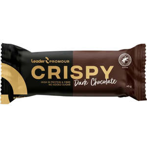 Leader Promour Crispy tumma suklaa proteiinipatukka 45 g Leader Promour Crispy tumma suklaa proteiinipatukka 45 g