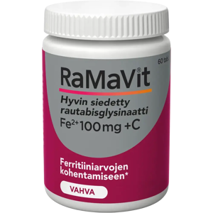 Ramavit Rauta 100 mg 60 tabl. Ramavit Rauta 100 mg 60 tabl.