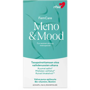 RFSU Meno & Mood 60 kpl Ravintolisä vaihdevuosioireisiin RFSU Meno & Mood 60 kpl Ravintolisä vaihdevuosioireisiin