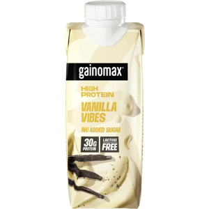 Gainomax High Protein Vanilla vibes Proteiinijuoma 250ml Gainomax High Protein Vanilla vibes Proteiinijuoma 250ml
