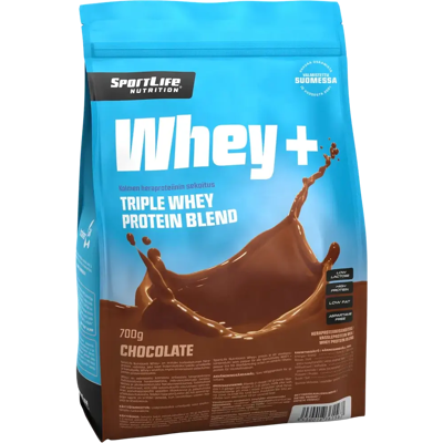 SportLife Nutrition - Whey+ 700g - Suklaa - Heraproteiinijauhe SportLife Nutrition - Whey+ 700g - Suklaa - Heraproteiinijauhe