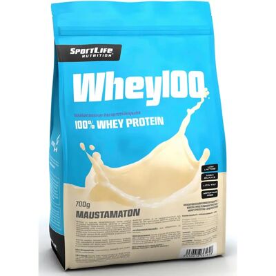 Sportlife Nutrition Whey100 700g maustamaton heraproteiinijauhe Sportlife Nutrition Whey100 700g maustamaton heraproteiinijauhe