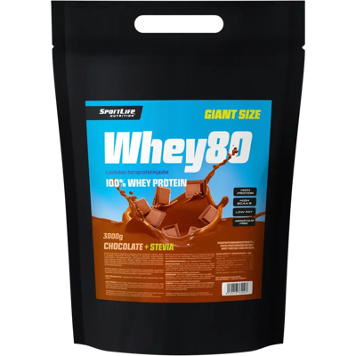 Sportlife Nutrition Whey80 3kg suklaa heraproteiinijauhe Sportlife Nutrition Whey80 3kg suklaa heraproteiinijauhe