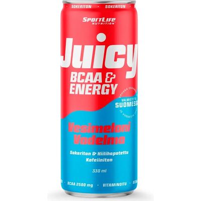 Sportlife Nutrition Juicy BCAA 330ml Vesimeloni/Vadelma hiilihapotettu virkistysjuoma Sportlife Nutrition Juicy BCAA 330ml Vesimeloni/Vadelma hiilihapotettu virkistysjuoma
