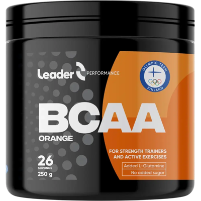 Leader BCAA Appelsiininmakuinen - Aminohappojuomajauhe Leader BCAA Appelsiininmakuinen - Aminohappojuomajauhe