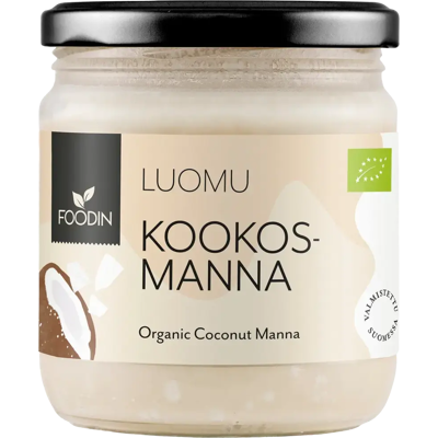 Foodin kookosmanna luomu 400ml Foodin kookosmanna luomu 400ml