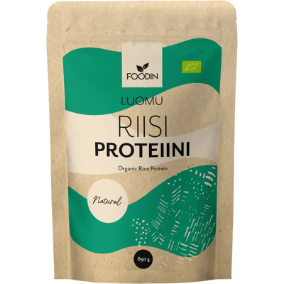 Foodin Riisiproteiini maustamaton luomu 650g Foodin Riisiproteiini maustamaton luomu 650g