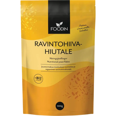 Foodin ravintohiivahiutale +B12 100g Foodin ravintohiivahiutale +B12 100g