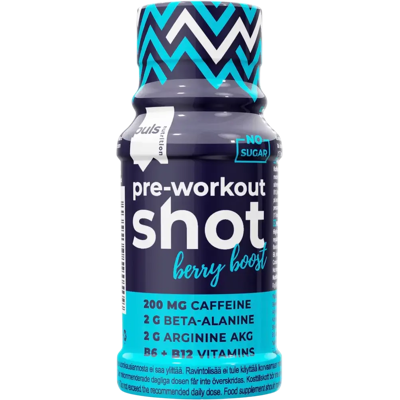 Puls PRE-Workout Shot Berry boost 60 ml Puls PRE-Workout Shot Berry boost 60 ml