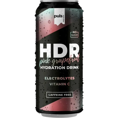 PULS HDR - HDR - Pink grapefruit - 330ml - Elektrolyytti PULS HDR - HDR - Pink grapefruit - 330ml - Elektrolyytti