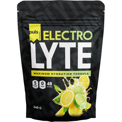 Puls Nutrition Elektrolyyttijauhe sitruuna-lime 240g Puls Nutrition Elektrolyyttijauhe sitruuna-lime 240g