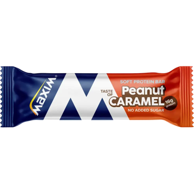 Maxim Peanut Caramel proteiinipatukka 55g Maxim Peanut Caramel proteiinipatukka 55g