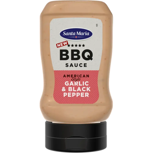 Santa Maria BBQ Sauce Garlic & Black Pepper 280g maustekastike Santa Maria BBQ Sauce Garlic & Black Pepper 280g maustekastike