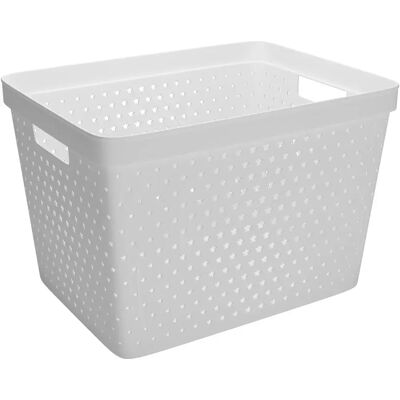 Nordiska Plast säilytyskori Star Basket 19l valkoinen Nordiska Plast säilytyskori Star Basket 19l valkoinen