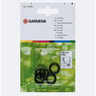 Gardena O-tiivisterengas 9mm 5kpl Gardena O-tiivisterengas 9mm 5kpl