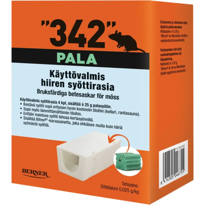 342 Syöttirasia 4kpl á 25g palasyötti 342 Syöttirasia 4kpl á 25g palasyötti