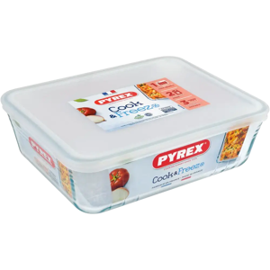 Pyrex Cook & Freeze lasivuoka ja kansi 25x19cm Pyrex Cook & Freeze lasivuoka ja kansi 25x19cm