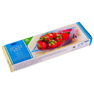 Smile tupla urasulkimella säilytyspussit, 3L, 26 x 27cm, 15kpl Smile tupla urasulkimella säilytyspussit, 3L, 26 x 27cm, 15kpl