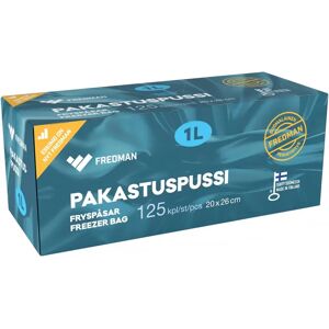 Fredman pakastuspussi 1l 125kpl Fredman pakastuspussi 1l 125kpl