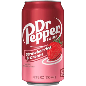 Dr Pepper Strawberries & Cream virvoitusjuoma tölkki 0,355 L Dr Pepper Strawberries & Cream virvoitusjuoma tölkki 0,355 L
