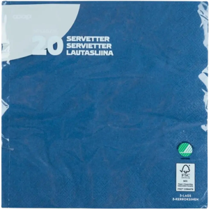 Coop lautasliina tummansininen 40x40cm 20kpl Coop lautasliina tummansininen 40x40cm 20kpl