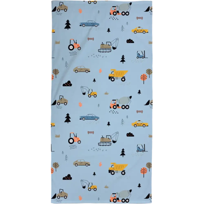 Ciraf lasten pyyhe Ajoneuvot 70x140 cm, sininen Ciraf lasten pyyhe Ajoneuvot 70x140 cm, sininen