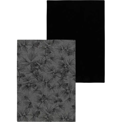 House keittiöpyyhe Pines 50 x 70 cm mustavalkoinen 2-pack House keittiöpyyhe Pines 50 x 70 cm mustavalkoinen 2-pack