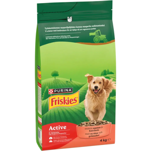 Friskies Purina® ® Active Koiran Kuivaruoka sisältää nautaa ja kasviksia 4kg pussi Friskies Purina® ® Active Koiran Kuivaruoka sisältää nautaa ja kasviksia 4kg pussi