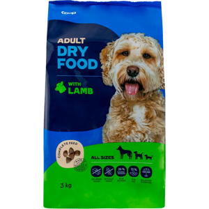Coop kuivaruoka sis. lammasta täysikasvuisille koirille täysrehu 3 kg Coop kuivaruoka sis. lammasta täysikasvuisille koirille täysrehu 3 kg