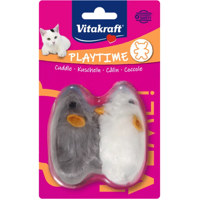 Vitakraft Koiran/ Kissan lelu - Realistinen pehmomouse, jossa on vinkuva Vitakraft Koiran/ Kissan lelu - Realistinen pehmomouse, jossa on vinkuva