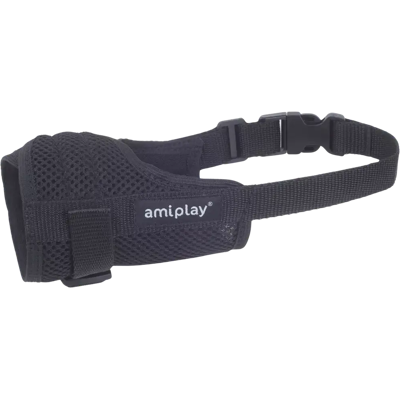 Amiplay Air Hengittävä kuonokoppa L 19-22x28-45cm, musta Amiplay Air Hengittävä kuonokoppa L 19-22x28-45cm, musta