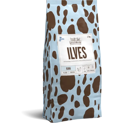 Dagsmark ILVES kana, viljaton täysravinto kissan kuivaruoka steriloiduille kissoille 1,7 kg Dagsmark ILVES kana, viljaton täysravinto kissan kuivaruoka steriloiduille kissoille 1,7 kg