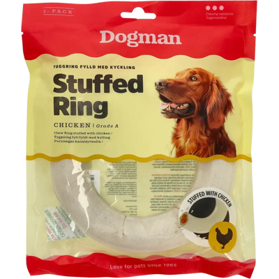 Dogman Pururengas kanatäytteellä 15cm 1-pack 180g Dogman Pururengas kanatäytteellä 15cm 1-pack 180g