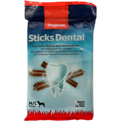 Dogman Sticks Dental M/L 7-pack 180g Dogman Sticks Dental M/L 7-pack 180g