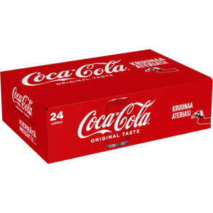 Coca-Cola 24-pack Original Taste virvoitusjuoma tölkki 0,33 L Coca-Cola 24-pack Original Taste virvoitusjuoma tölkki 0,33 L