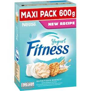 Fitness Nestlé 600g Yogurtflakes hiutaleita täysjyvävehnästä-, -kaurasta ja riisistä sekä jogurttikuorrutettuja hiutaleita Fitness Nestlé 600g Yogurtflakes hiutaleita täysjyvävehnästä-, -kaurasta ja riisistä sekä jogurttikuorrutettuja hiutaleita