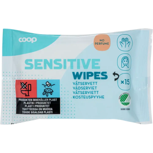 Coop Sensitive kosteuspyyhe 15 kpl Coop Sensitive kosteuspyyhe 15 kpl