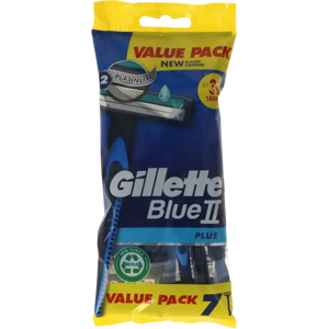 Gillette Blue 2 kertakäyttöiset partaveitset 7 kpl Plus Gillette Blue 2 kertakäyttöiset partaveitset 7 kpl Plus