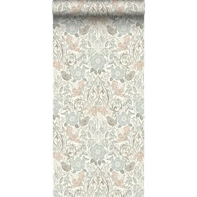 Estahome Vintage Kukkia ja Lintuja Art Nouveau Tapetti - 53cm x 10,05m Estahome Vintage Kukkia ja Lintuja Art Nouveau Tapetti - 53cm x 10,05m