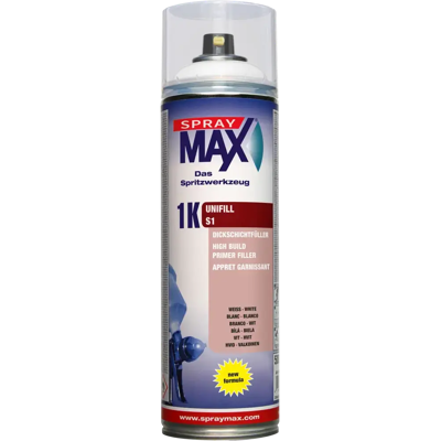 SprayMax Spray Max täyttävä pohjamaali, valkoinen 500ml SprayMax Spray Max täyttävä pohjamaali, valkoinen 500ml