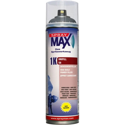 SprayMax Spray Max täyttävä pohjamaali, tummanharmaa 500ml SprayMax Spray Max täyttävä pohjamaali, tummanharmaa 500ml