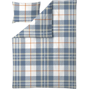 Finlayson pussilakanasetti Gingham 150X210+50X60 sini-oranssi Finlayson pussilakanasetti Gingham 150X210+50X60 sini-oranssi