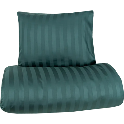 House satiinipussilakanasetti Stripe 150 x 210 + 55 x 65 cm tummanvihreä House satiinipussilakanasetti Stripe 150 x 210 + 55 x 65 cm tummanvihreä