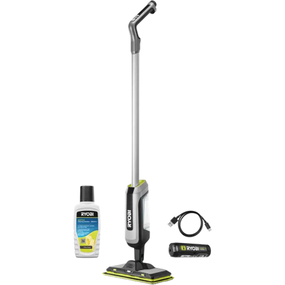 Ryobi RSM4-120G Sähköinen moppi - Harmaa, 2Ah akku, Kuiva & märkä Ryobi RSM4-120G Sähköinen moppi - Harmaa, 2Ah akku, Kuiva & märkä