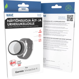 Wave 3D PMMA näytönsuoja, Garmin Vivoactive 4, Musta Kehys Wave 3D PMMA näytönsuoja, Garmin Vivoactive 4, Musta Kehys