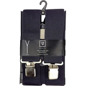 Veniz miesten leveät henkselit Y-malli mustat 53300 Veniz miesten leveät henkselit Y-malli mustat 53300